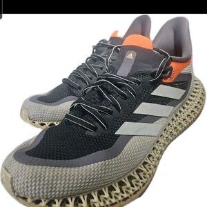 Adidas 4DFWD 2 Run Shoe Men 11.5 Carbon Cloud Wht 4D  Futuristic Trainer Y2k[4E]